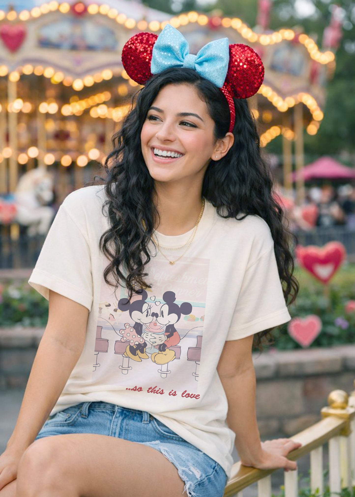 So This Is Love T-Shirt (Printed + Embroidered)