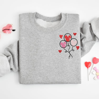 Mickey Balloon Valentine Sweatshirt
