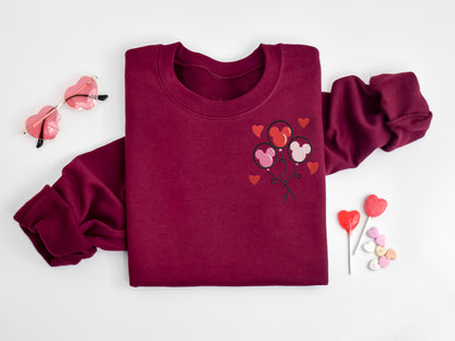 Mickey Balloon Valentine Sweatshirt