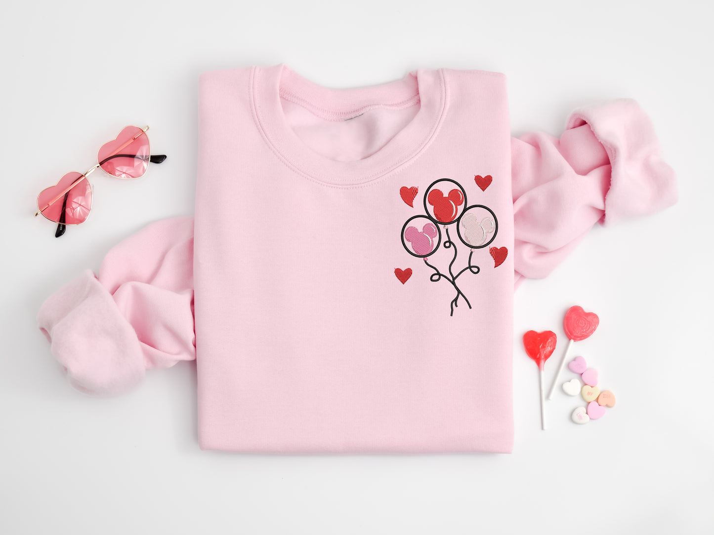 Mickey Balloon Valentine Sweatshirt