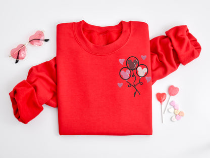 Mickey Balloon Valentine Sweatshirt