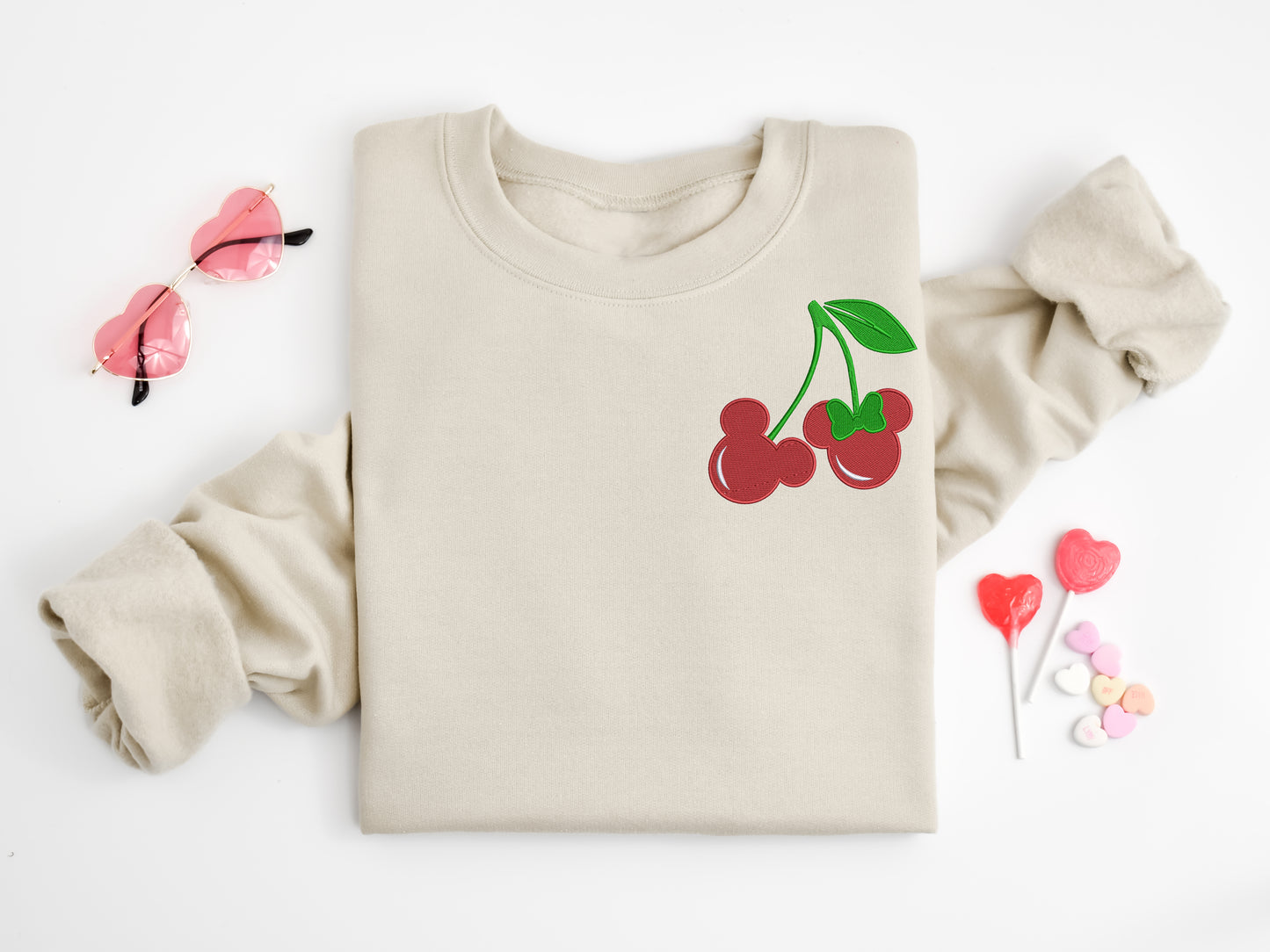 Mickey & Minnie Cherry Valentine Sweatshirt