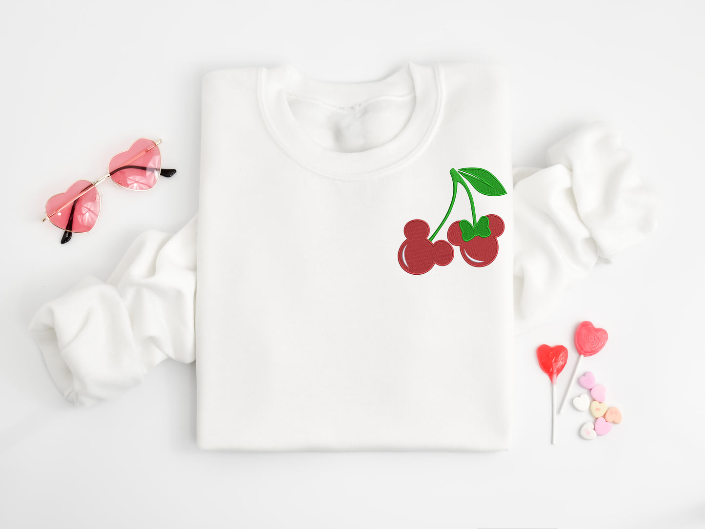 Mickey & Minnie Cherry Valentine Sweatshirt