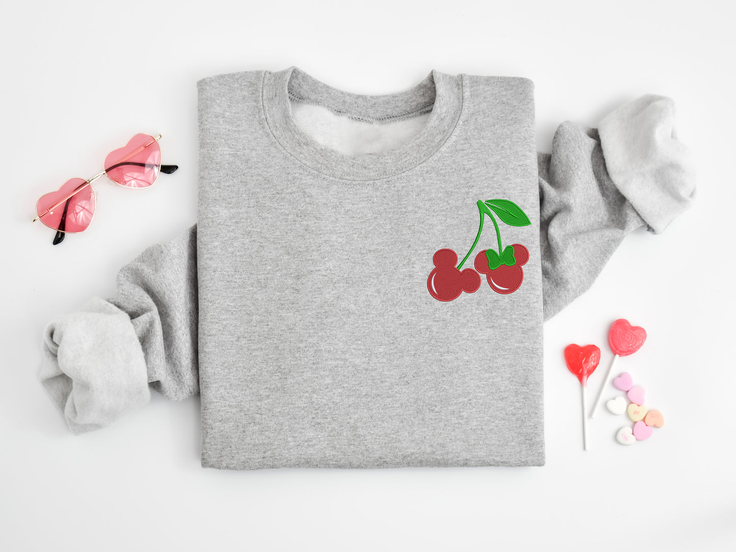 Mickey & Minnie Cherry Valentine Sweatshirt