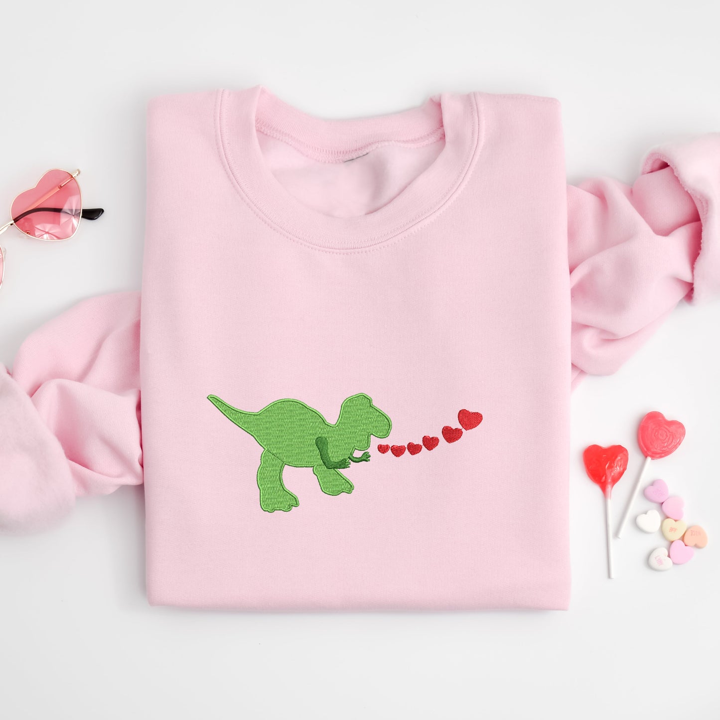 Rex’s Valentine Hearts Sweatshirt