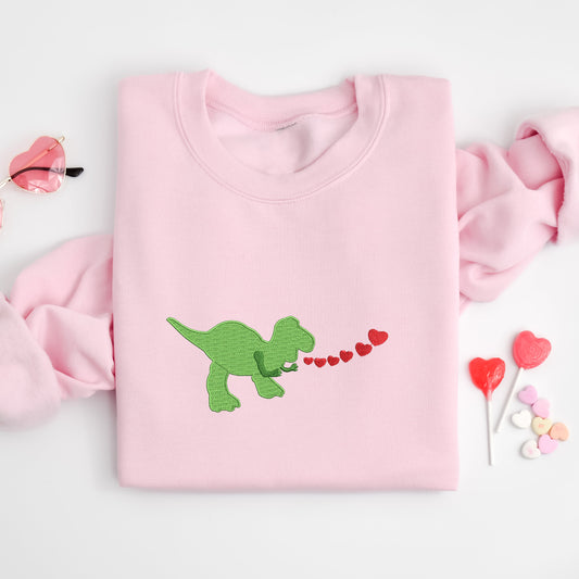 Rex’s Valentine Hearts Sweatshirt