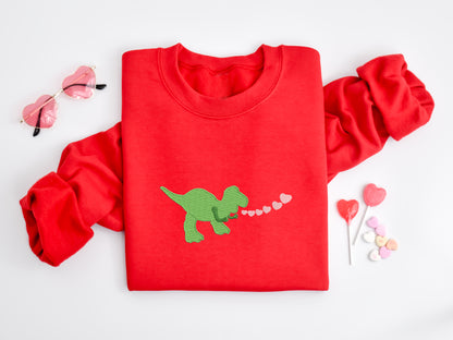 Rex’s Valentine Hearts Sweatshirt