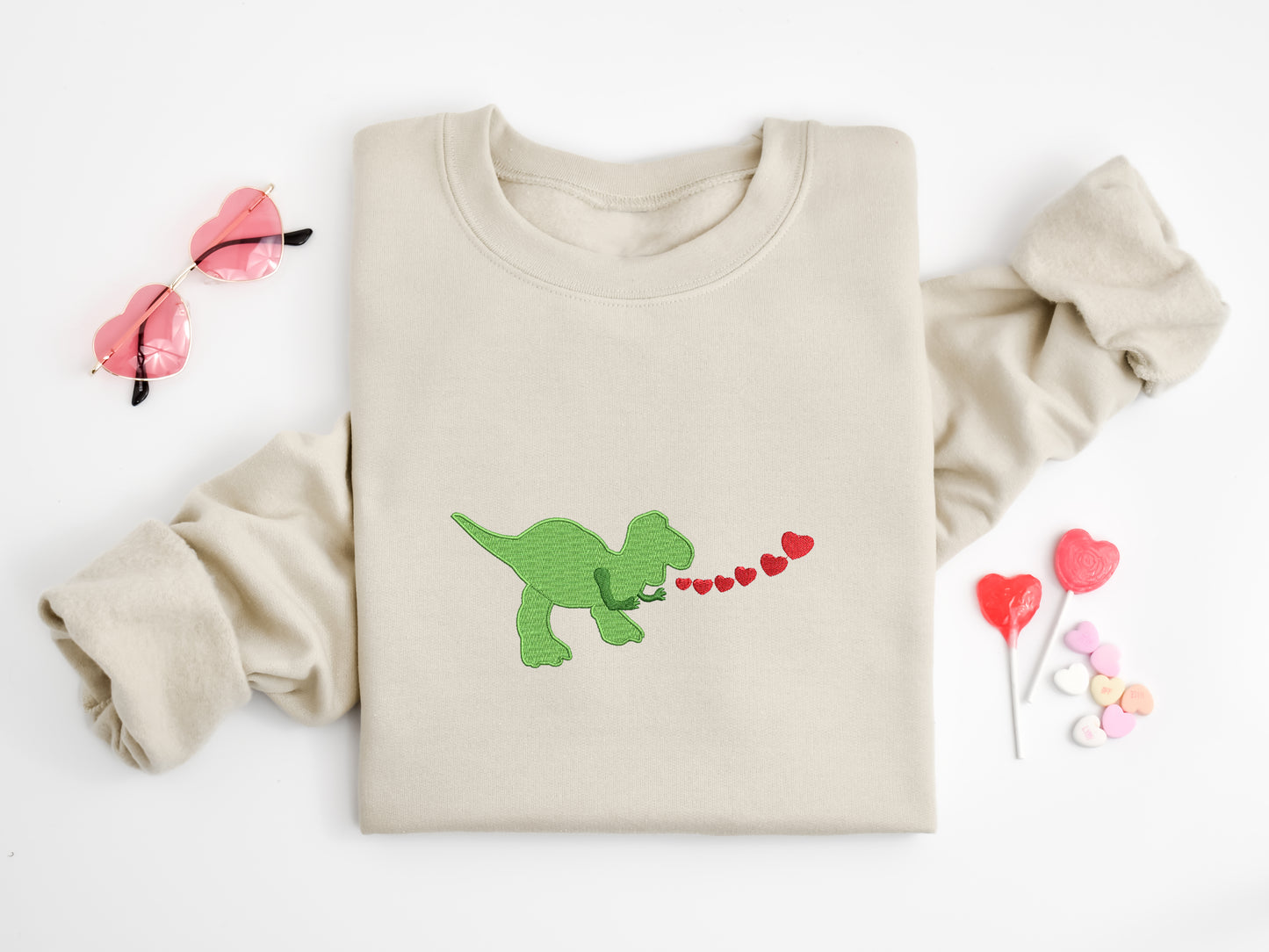 Rex’s Valentine Hearts Sweatshirt