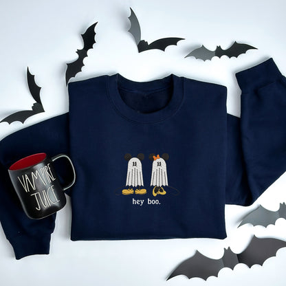 Mickey and Minnie Hey Boo Ghost Sweater